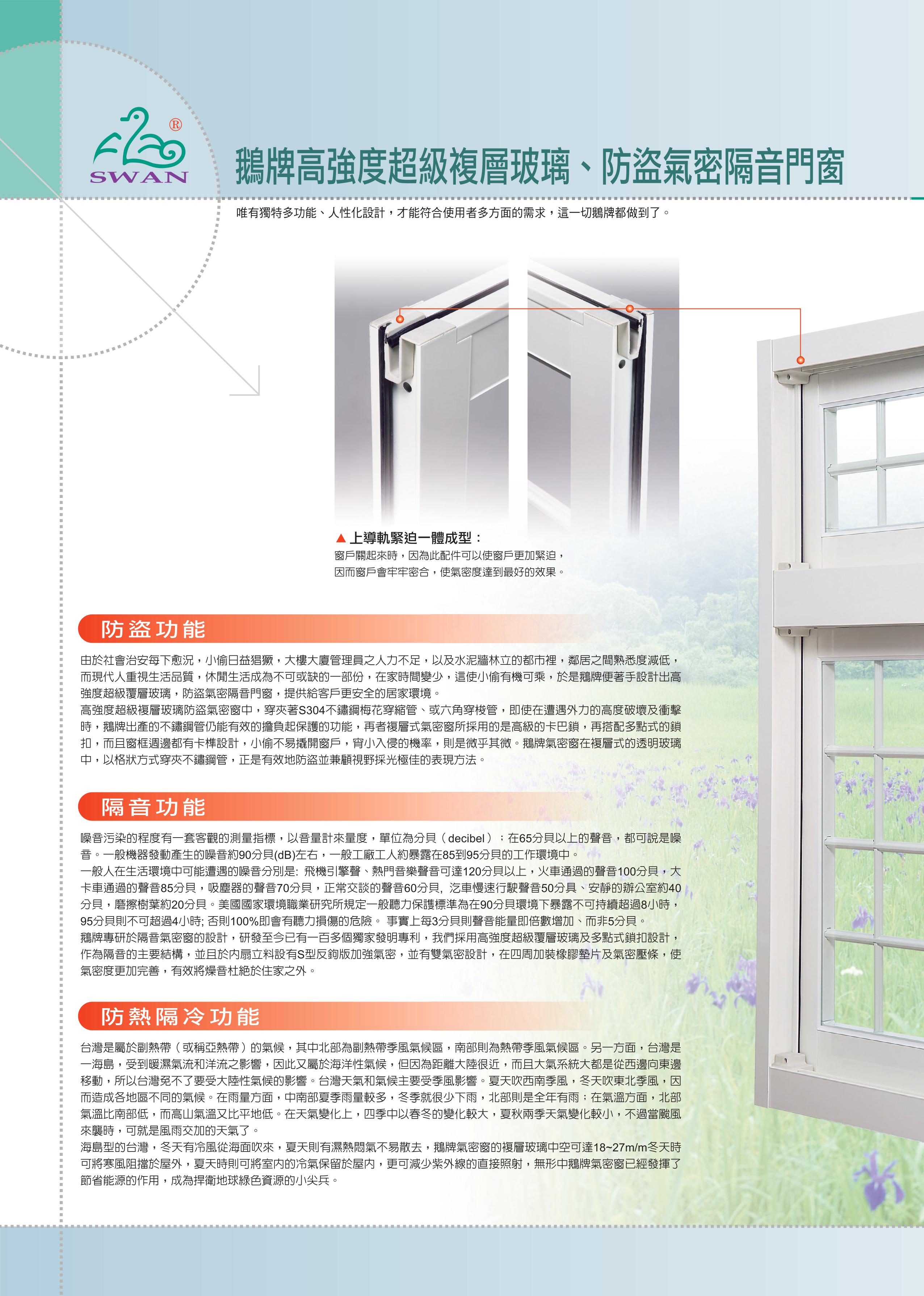 防盜氣密隔音門窗